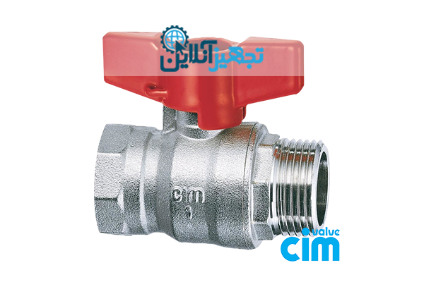 شیر توپی RED6/1MF رو پیچ تو پیچ سیم ایتالیا سایز 1/2  PN50