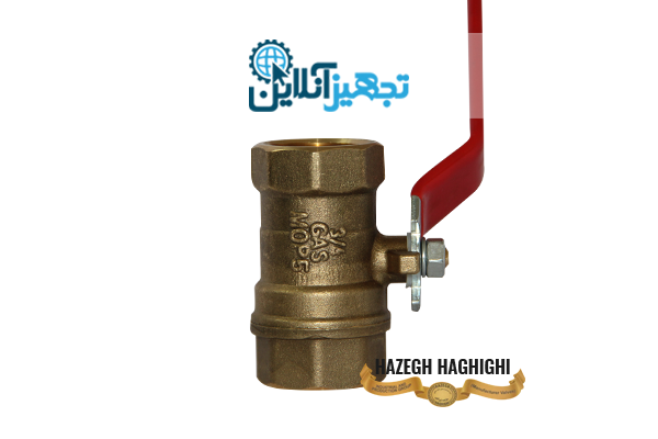 شیر گازی توپی دسته اهرمی برنجی حقیقی سایز 3/4 اینچ